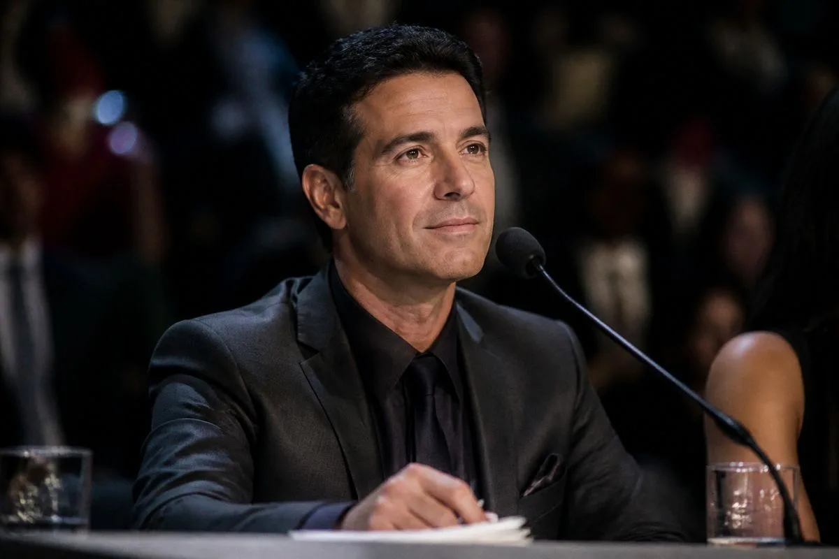 Bruno Ballas judging a lively dance performance on stage