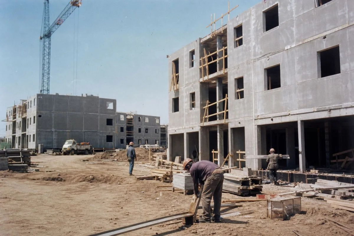 Construction site at Newton’s Walker Center housing project