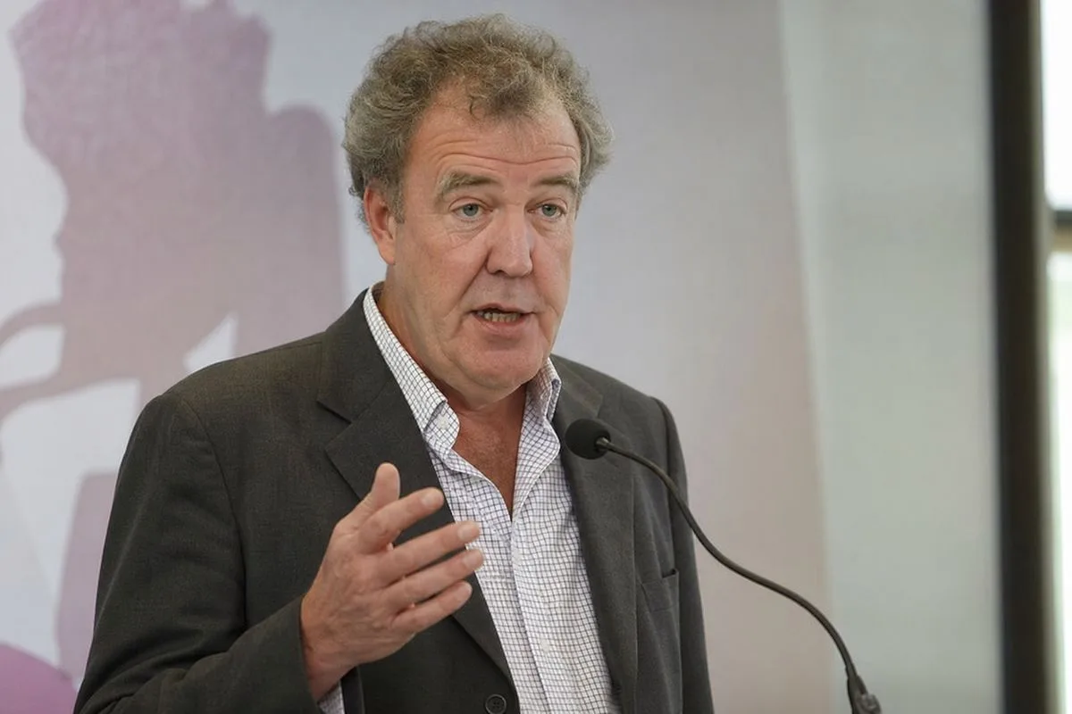 Jeremy Clarkson speaking at a health advocacy event in London