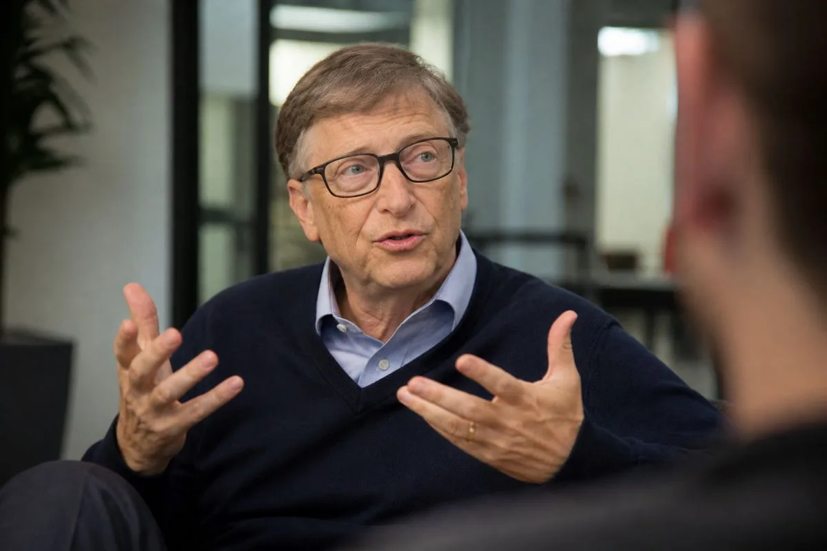 Bill Gates answering questions during a Reddit AMA session