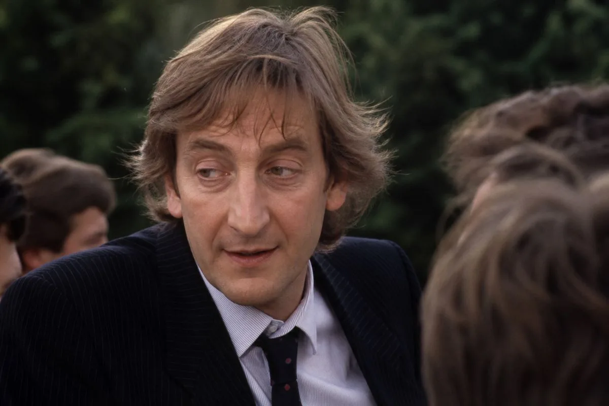Nigel Planer filming a comedic guest scene on set.