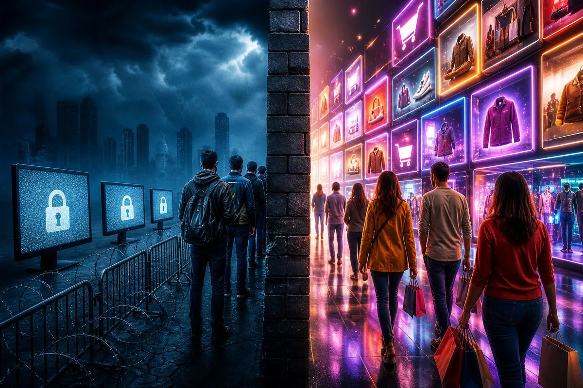 E-commerce website development in 2026, why access blocks and design hype are colliding