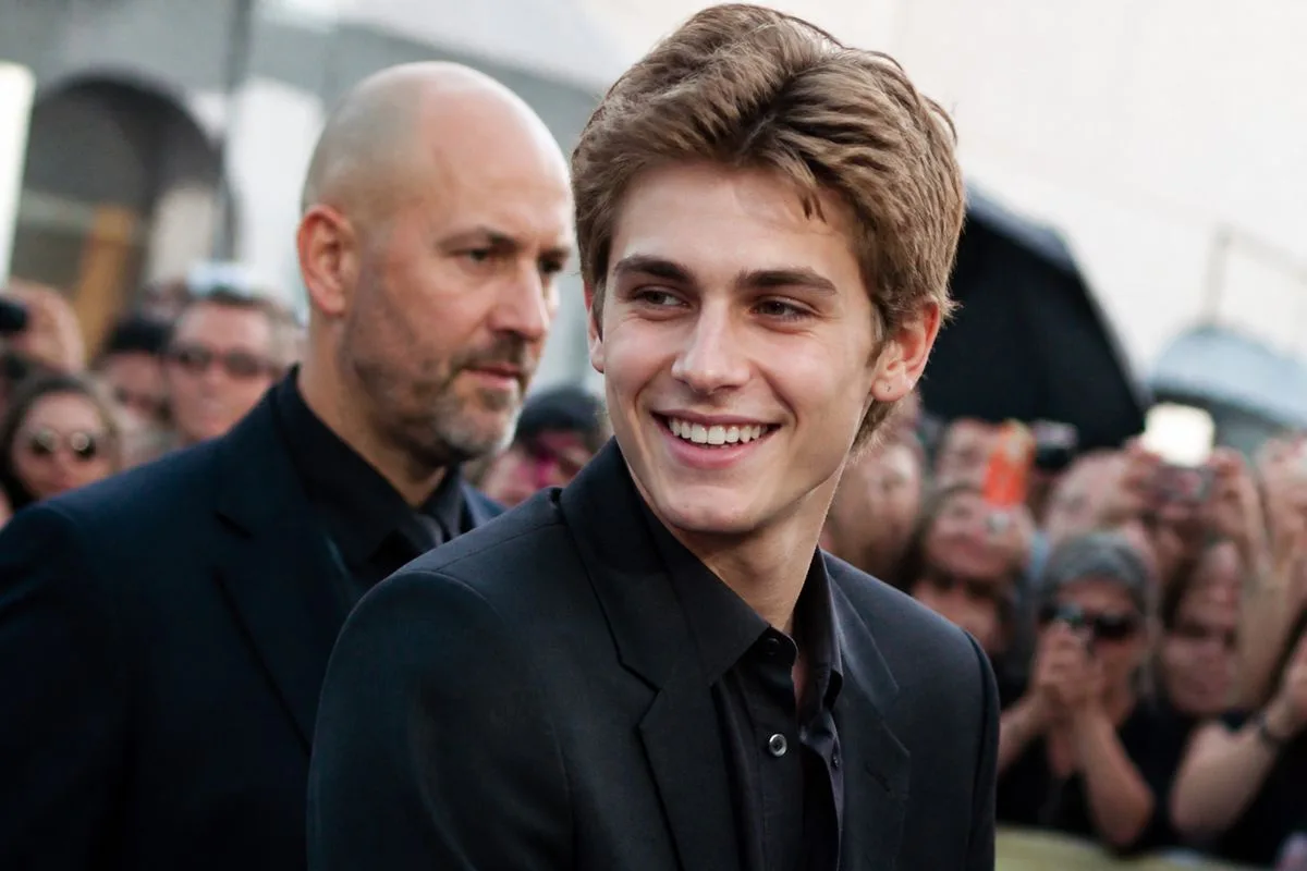 Presley Gerber smiling at a public event outdoors