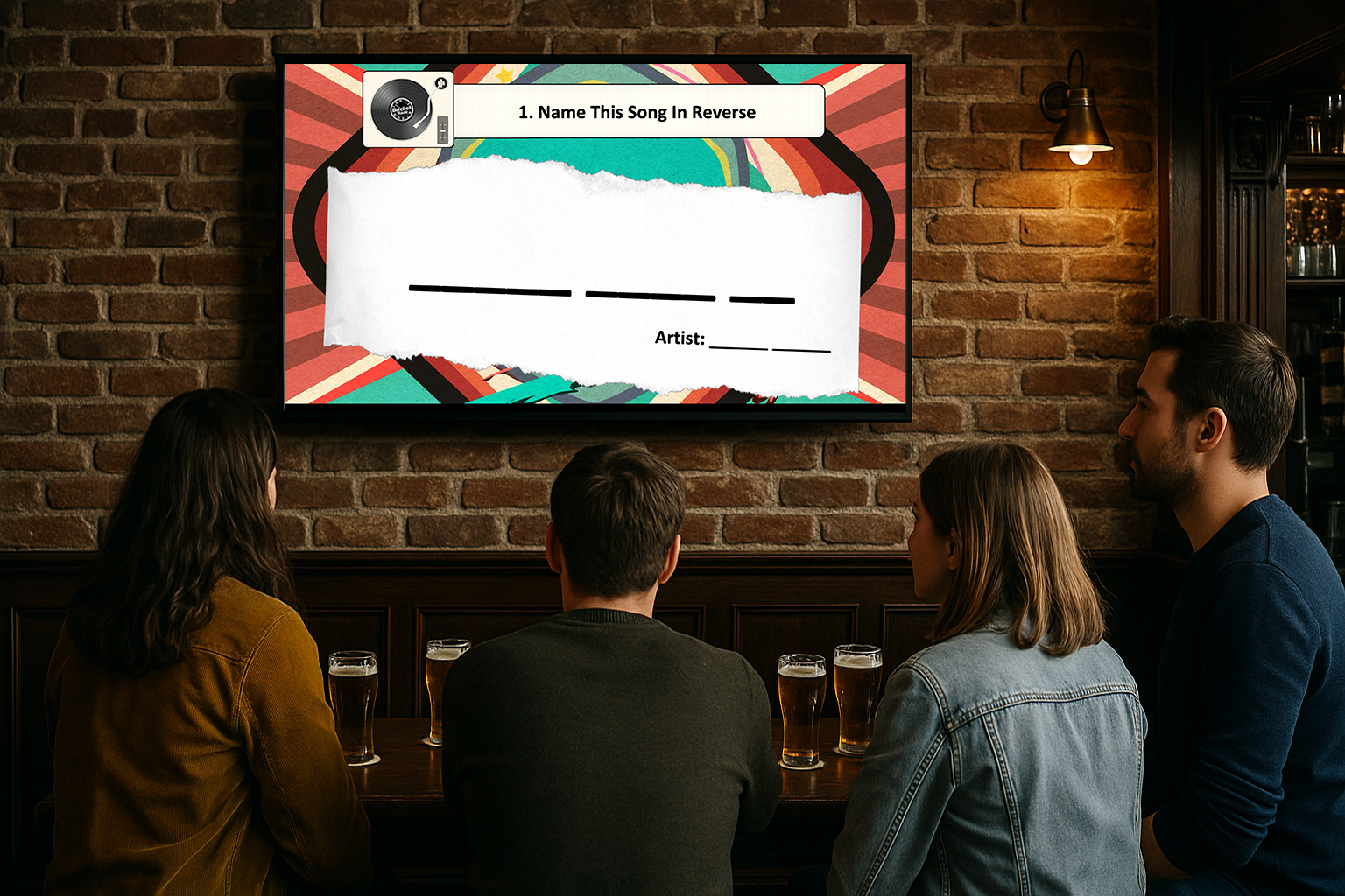 Christmas Music Quiz Song In Reverse (Powerpoint)