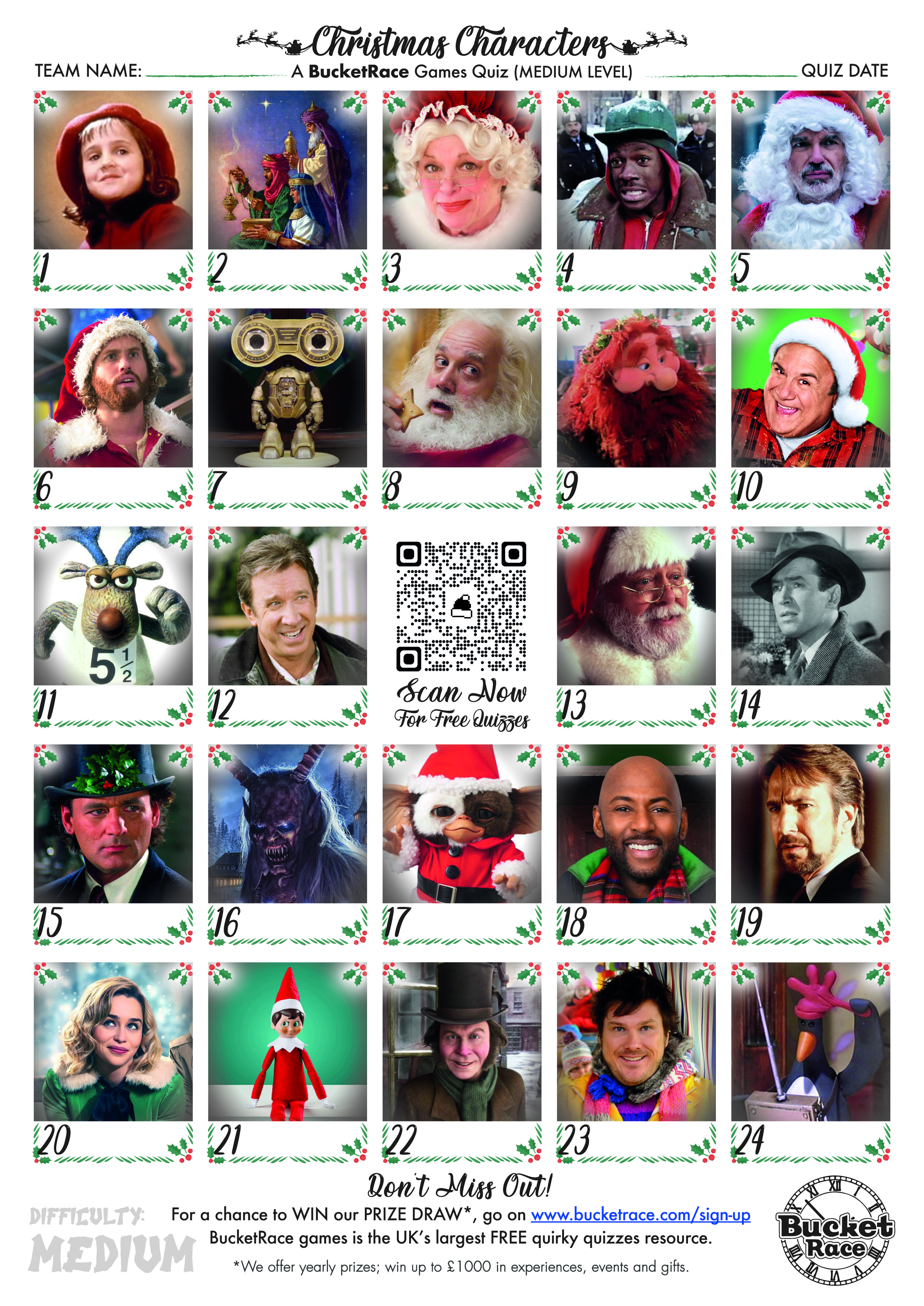 Printable Christmas Picture Quiz Medium