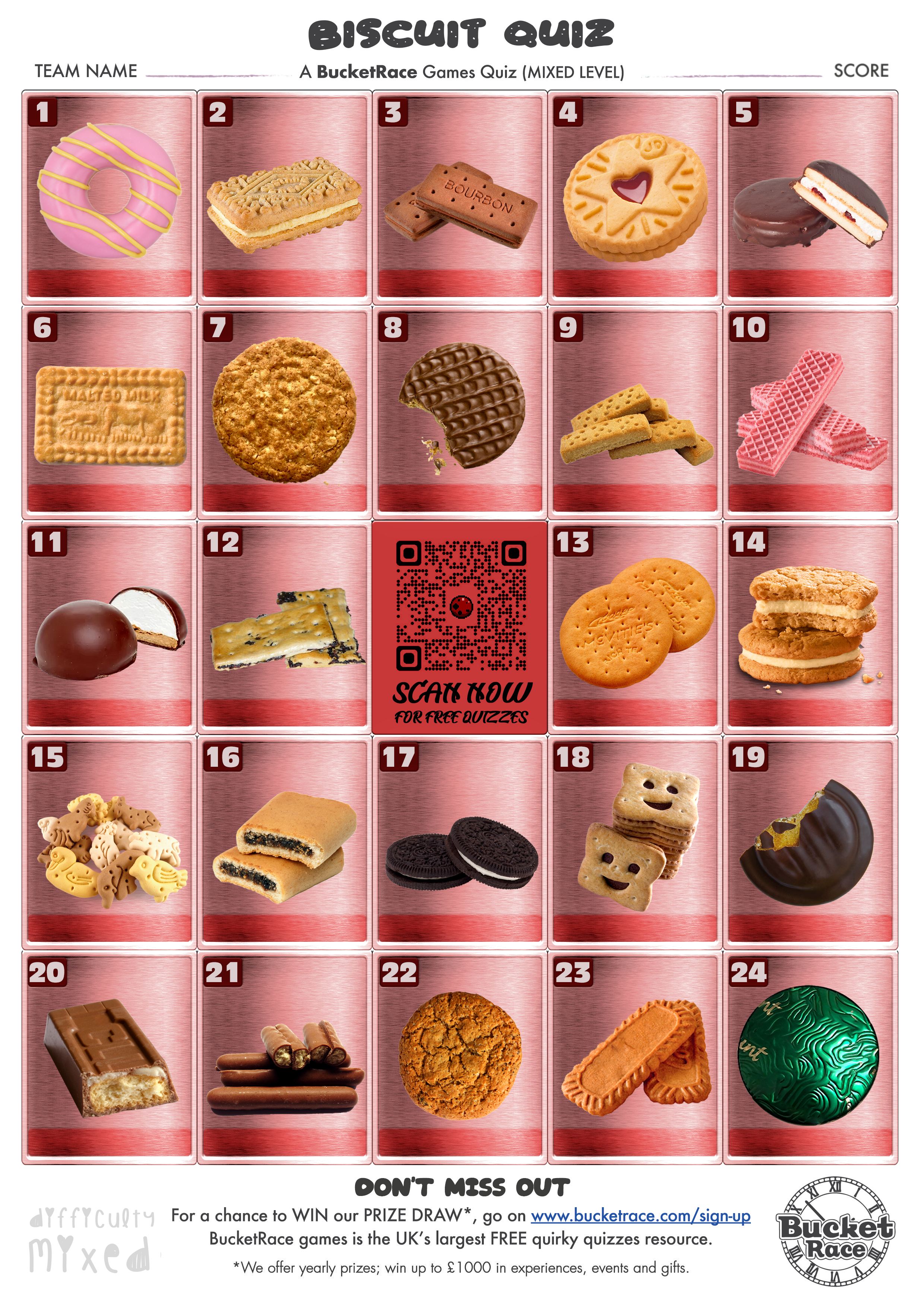 Biscuit Picture Quiz