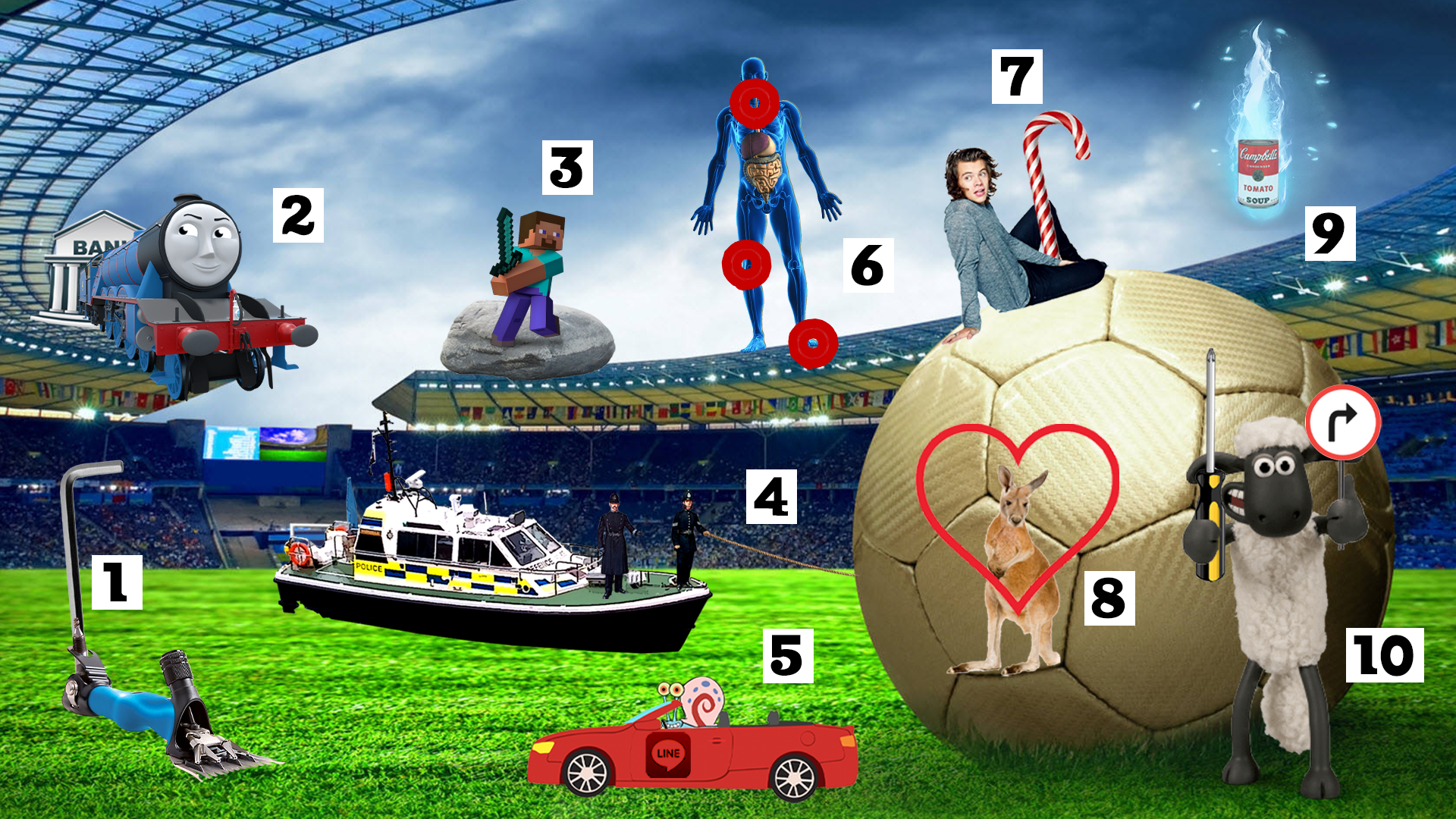 Footballer Dingbats Quiz Questions