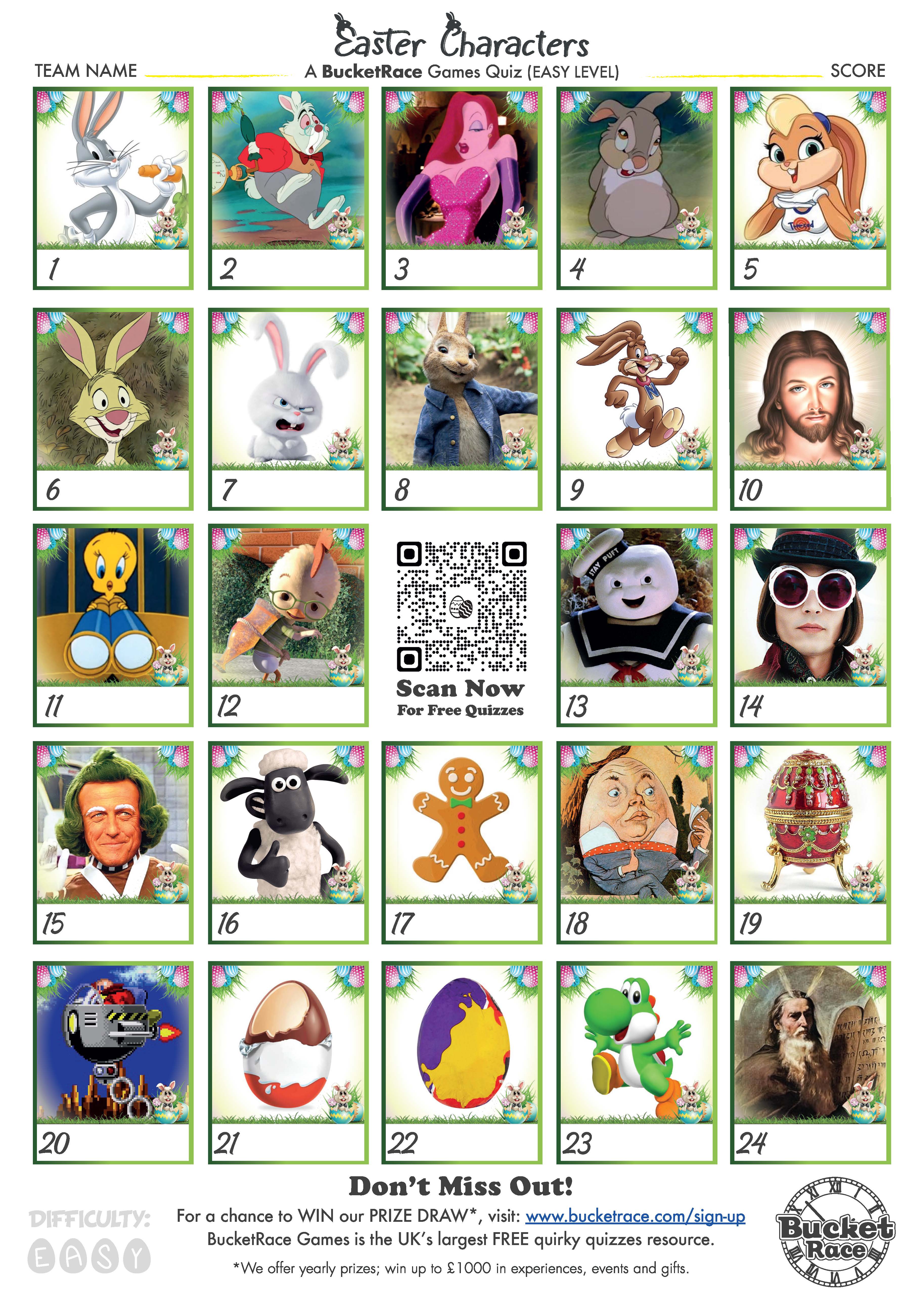 Easy Easter Picture Quiz