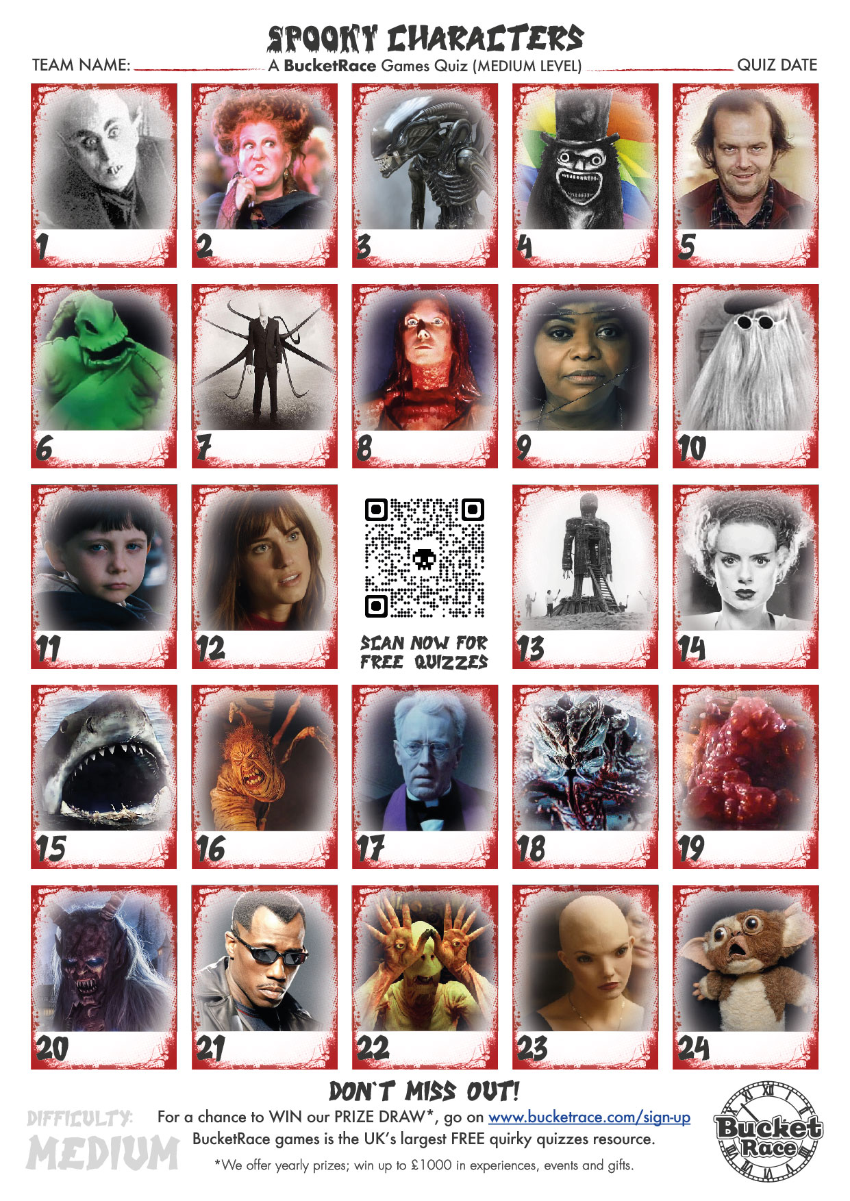 Halloween Picture Quiz Medium